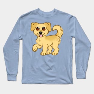 Cute Fluffy Golden Retriever Long Sleeve T-Shirt